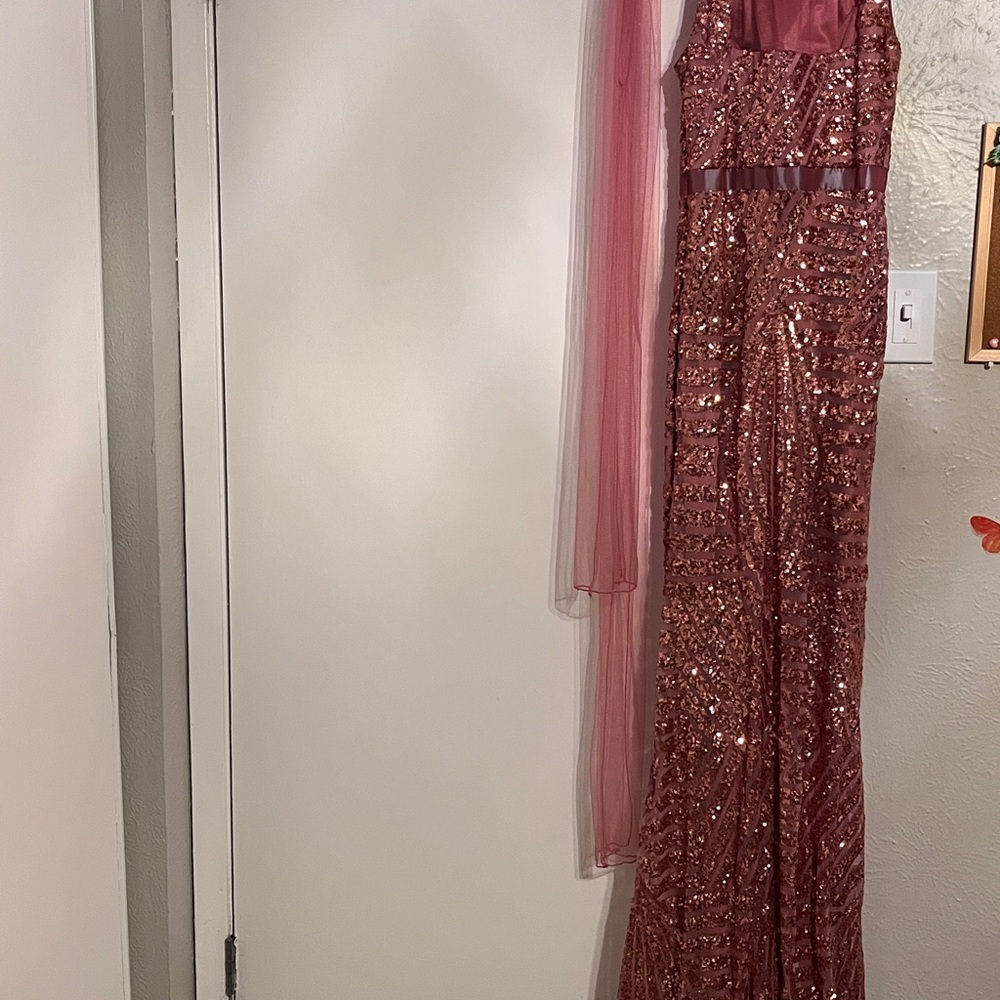 Sparkling Pink prom or wedding dress - Picture 3 of 6
